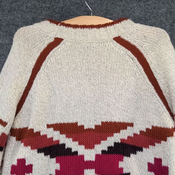 Smartwool Women's CHUP Qo'a Pullover Sweater Small Multi Raglan Sleeve Cozy - Picture 7 of 13